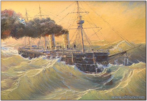 броненосец,крейсер,дмитрий донской,русско-японская,война,сражение,бой,